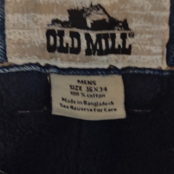 Old Mill Flannel Lined Denim Jeans Men's size 36/34 (36/33) - Picture 3 of 3